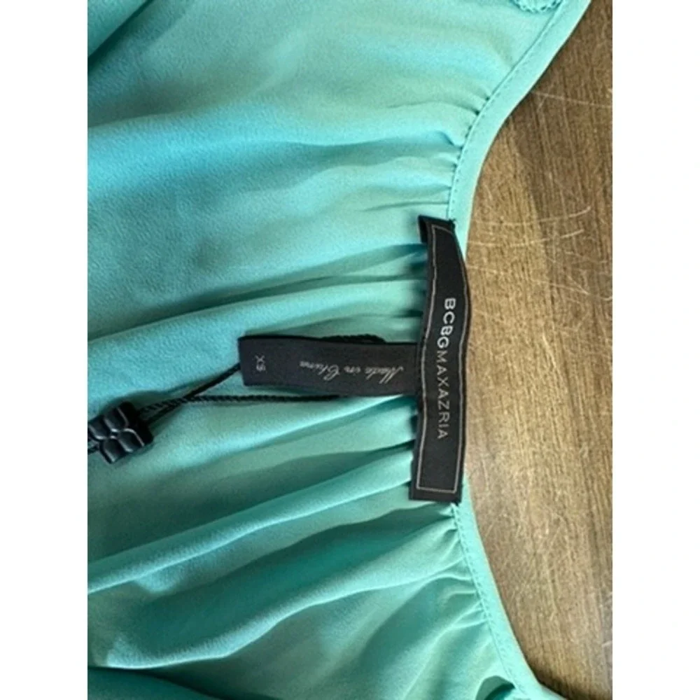 NWT!!, "LONA"Sage Green Dress, Pleated,Crinkled, Slit Sleeve, Fairy,Flowing - Picture 10 of 13